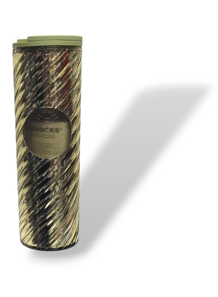 ستاربكس كوب ستاربكس سويرل طويل أخضر بلاستيكي بارد فلاش مع غطاء - 473 مل - Image 3