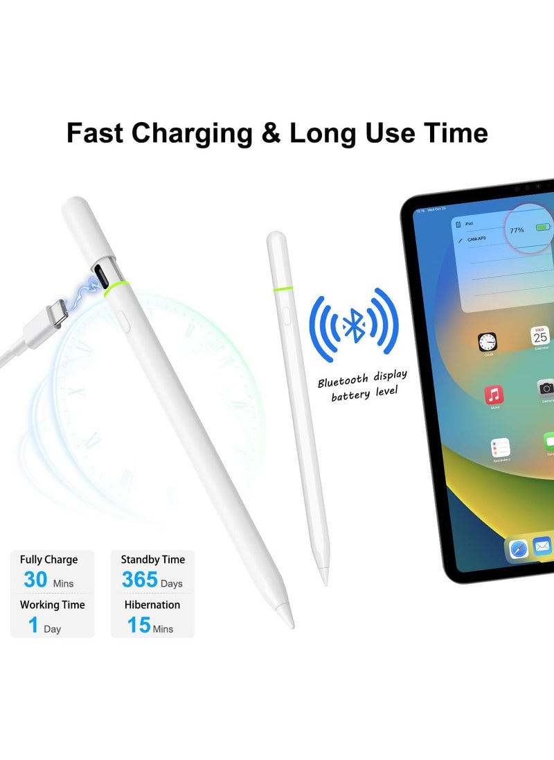 Generic - Stylus Pen for iPad (2018-2024) – Fast Charge, Tilt Sensitivity, Palm Rejection, Magnetic Attachment, Compatible with iPad Pro, Air, Mini, and iPad 6-10 Gen - Image 1