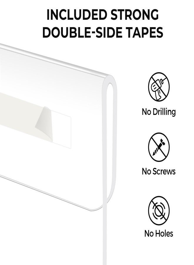 DECOHOBO 12 Pack 8.5x11 Acrylic Sign Holder Wall Mount, Plastic Wall Signs Acrylic Frame Photo Menu Flyer Display Holders with Adhesive Tape for Office, Home, Store, Restaurant - No Drilling - Image 3