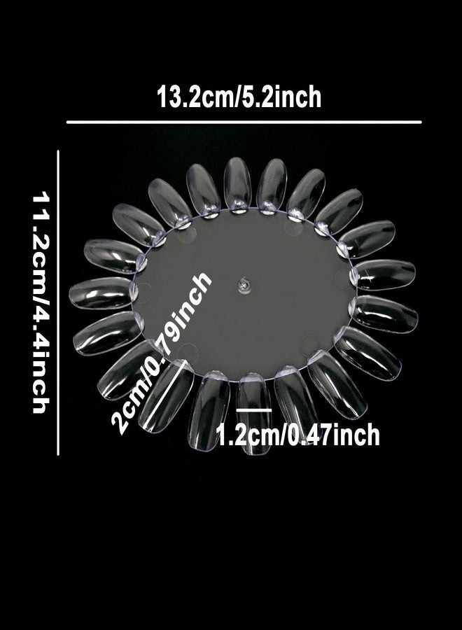 Honbay 20PCS Plastic 20 Tips False Nail Swatches Wheels Nail Art Color Polish Display Wheel for Manicure - Image 2