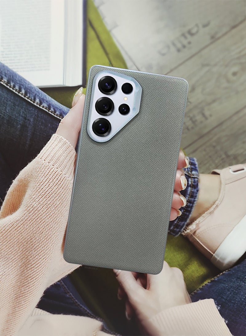 CATANES Samsung Galaxy S25 Ultra Vegan Leather Case Cover, Slim Fit, Raised Edges for Camera and Screen Protection - Image 4