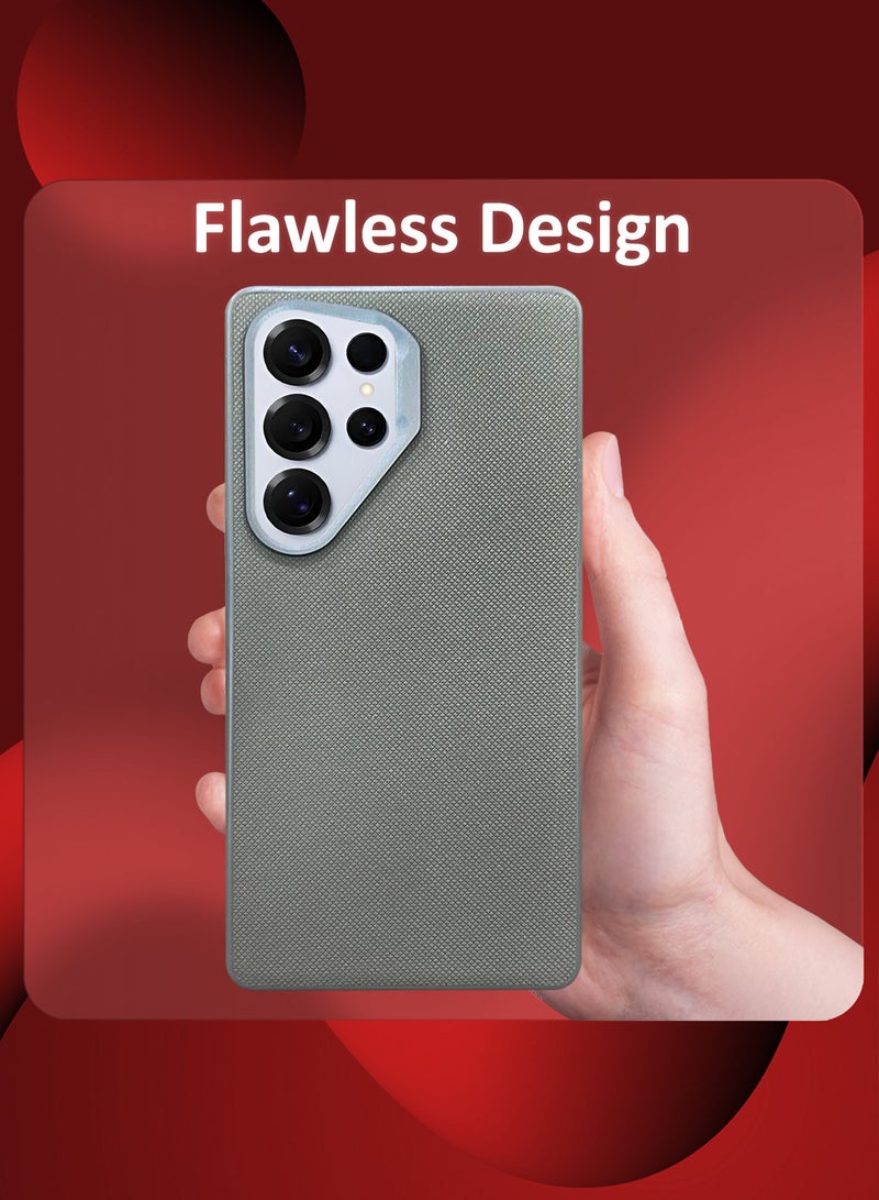 CATANES Samsung Galaxy S25 Ultra Vegan Leather Case Cover, Slim Fit, Raised Edges for Camera and Screen Protection - Image 5