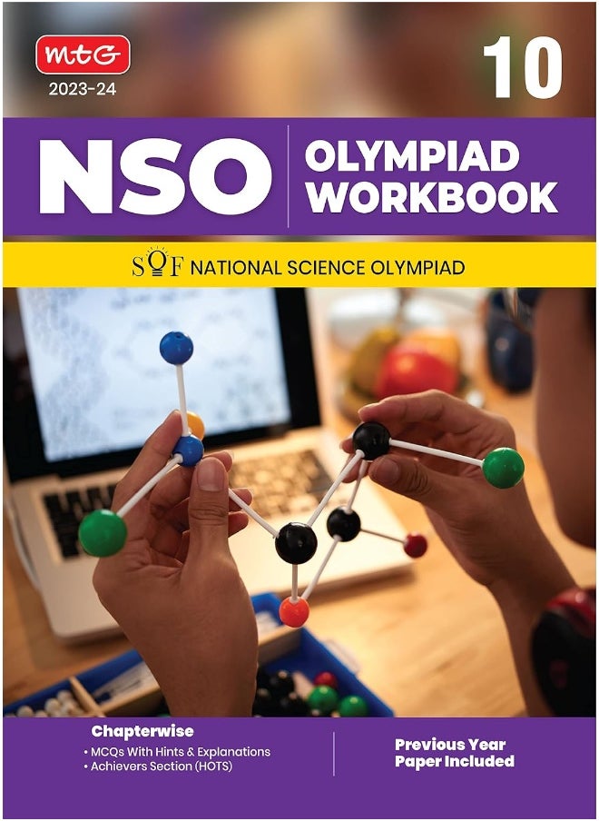 MTG National Science Olympiad (NSO) Workbook for Class 10 - Quick Recap, MCQs, Previous Years Solved Paper and Achievers Section - SOF Olympiad Preparation Books For 2023-2024 Exam ANIL AHLAWAT  - Image 1