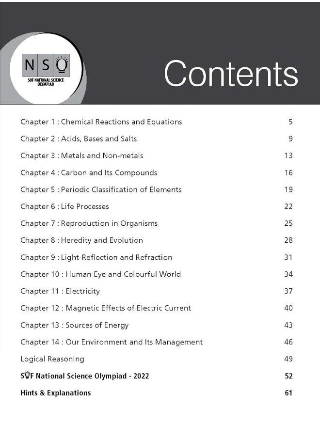 MTG National Science Olympiad (NSO) Workbook for Class 10 - Quick Recap, MCQs, Previous Years Solved Paper and Achievers Section - SOF Olympiad Preparation Books For 2023-2024 Exam ANIL AHLAWAT  - Image 2