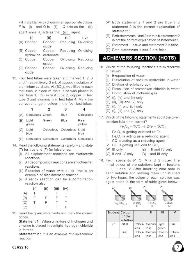 MTG National Science Olympiad (NSO) Workbook for Class 10 - Quick Recap, MCQs, Previous Years Solved Paper and Achievers Section - SOF Olympiad Preparation Books For 2023-2024 Exam ANIL AHLAWAT  - Image 4