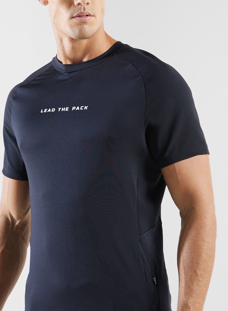 SQUATWOLF Statement Ribbed Tech T-Shirt - Image 3