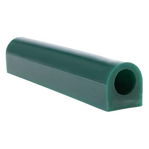 Salmue Jewelry Ring Green Carving Wax Tube for Making Rings Mold, Round With Centred Hole/Hard Wax/Solid Blank Large Flat Side Tube (T100) - Image 1