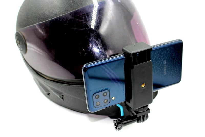 SHOPEE BRANDED Helmet Chin Strap Mount with Mobile Clip & Screw Compatible with All Smart Phones Go pro Hero 9/8/7/6,SJCAM, Yi, DJI Osmo Action & Other Action Cameras (Multipurpose Helmet Mount) - Image 3