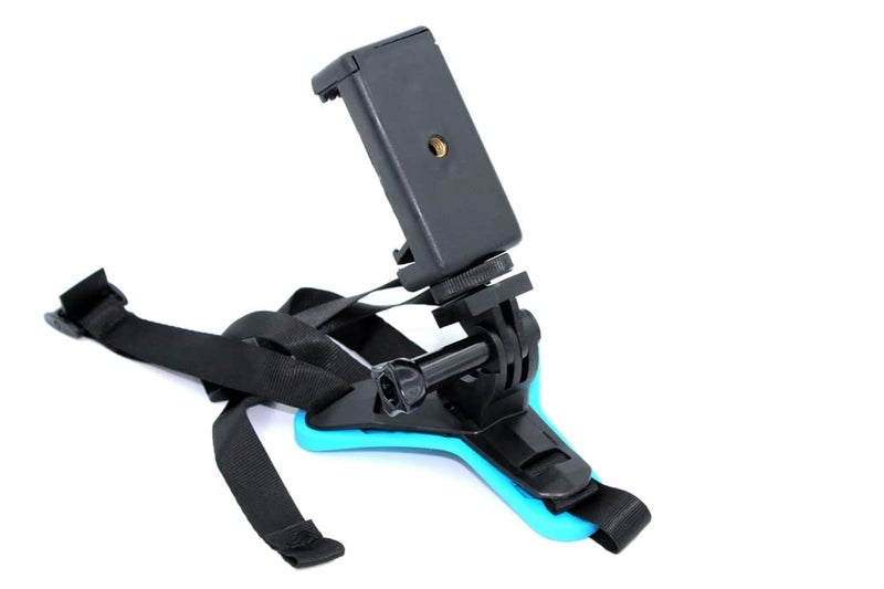 SHOPEE BRANDED Helmet Chin Strap Mount with Mobile Clip & Screw Compatible with All Smart Phones Go pro Hero 9/8/7/6,SJCAM, Yi, DJI Osmo Action & Other Action Cameras (Multipurpose Helmet Mount) - Image 5