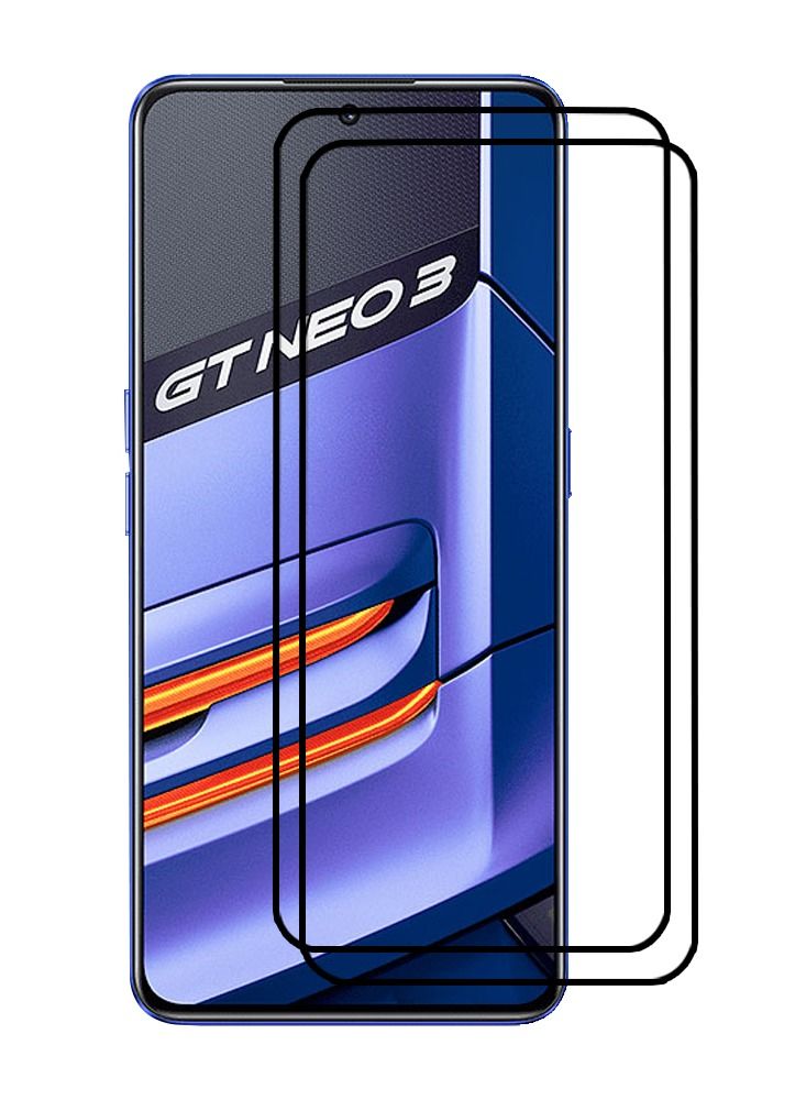 CATANES 2 Pack For Realme GT Neo 3 150W Screen Protector Tempered Glass Full Glue Back - Image 2