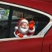 Nouiroy Santa Waving Hand Decal3D SelfAdhesive Vinyl Sticker for Christmas Polyvinyl Chloride Car Window Cling Suitable for Glass Metal Ceramic Surfaces Fantasy Anime Animal Theme Decoration - Image 2