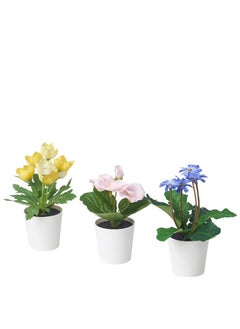 FEJKA Artificial Plants with Pots, Set of 3 Indoor Outdoor  - Image 2