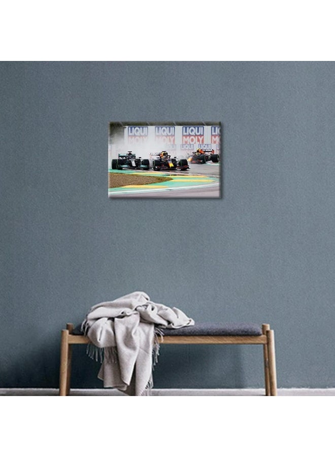 F1 Racing Car Canvas Art Wall Decor