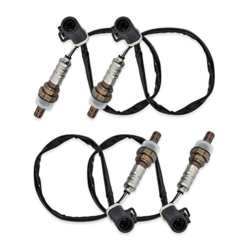 RANSOTO حساس أكسجين O2 15717 متوافق مع 1990-2014 فورد F150 F250 F350 رينجر إيسكايب إكسبلورر لينكولن مازدا ميركوري يستبدل 15716 15718 مجموعة من 4 - Image 1