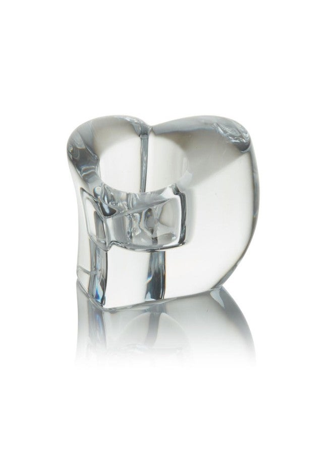 أوريفورز حامل شموع أوريفورس فالنتينو، مصنوع من الكريستال - على شكل قلب، قطعة ديكور عصرية مميزة، زينة للرفوف وقطعة مركزية للطاولة، 2.7 بوصة × 4.2 بوصة - Image 2