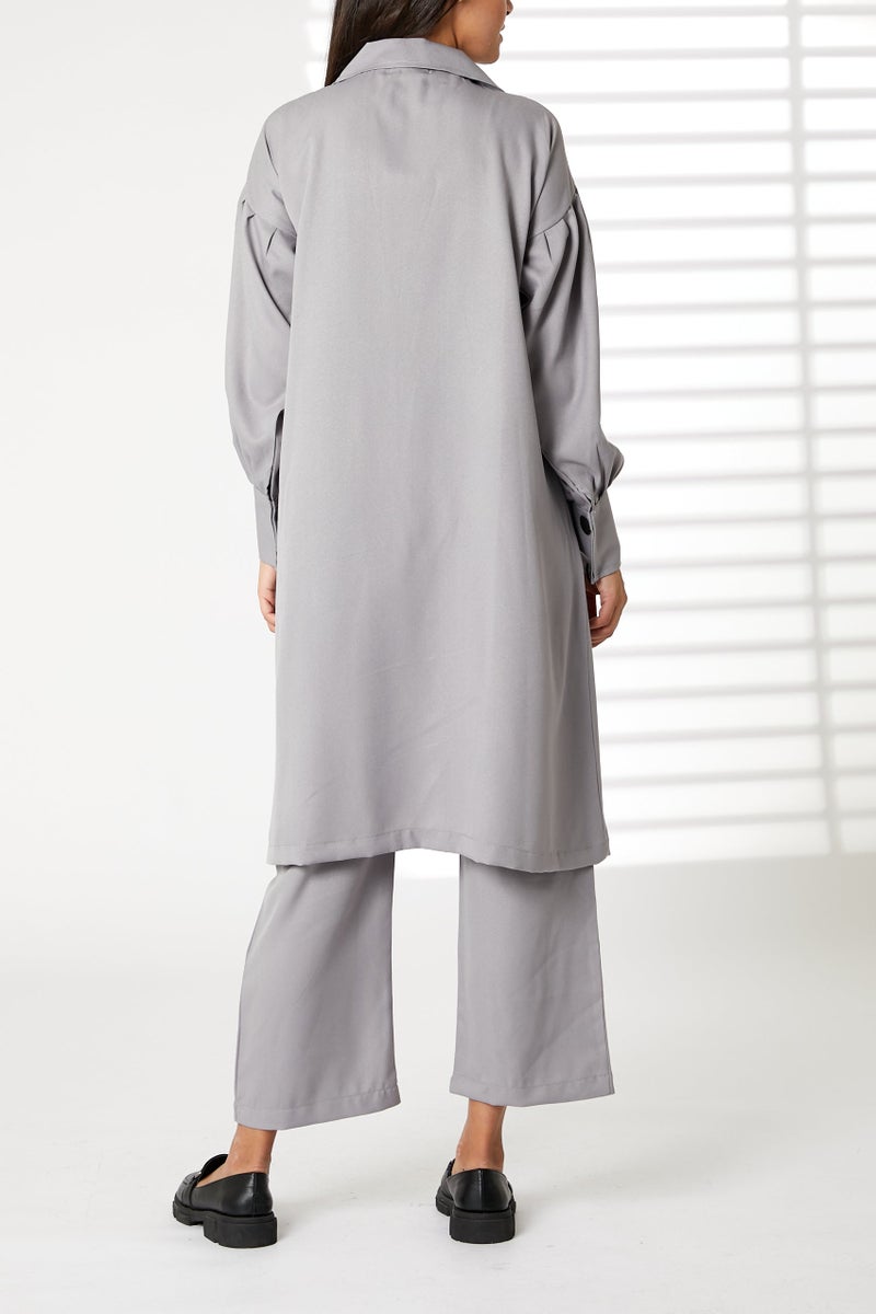 Moistreet Barbie Crepe Trench Coat Set - Image 3