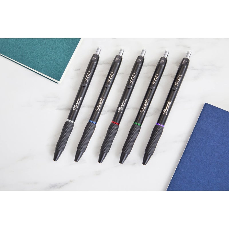 SharpieÂ® S-Gel Fashion Barrel Gel Pens, Medium Point, 0.7 mm, Assorted Barrel, Assorted Ink, Pack Of 12 Pens - Image 5