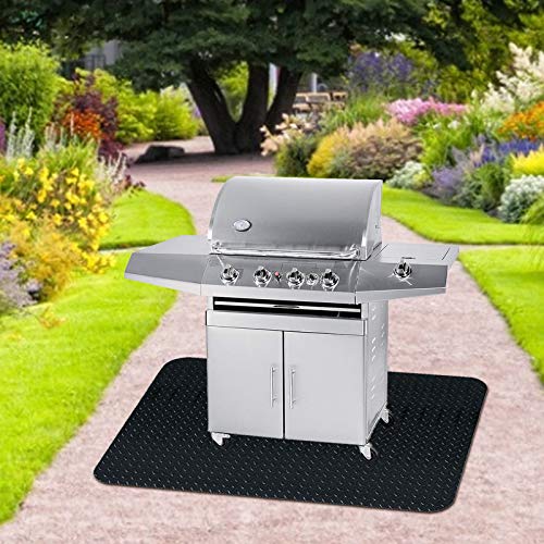 Fasmov 48 x 36 inches Grill Mat Grill and Garage Protective Mat, Protects Decks and Patios from Grease Splashes, PVC Flame Retardant Material - Image 4