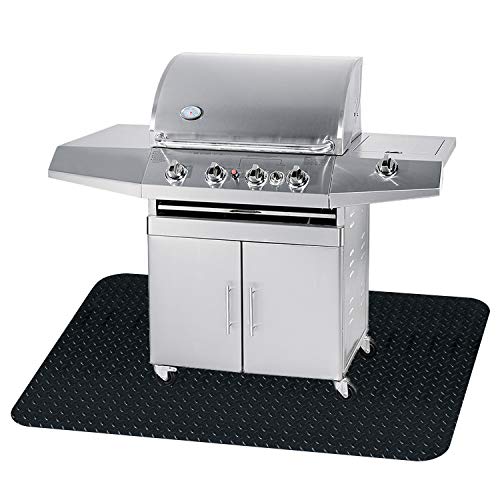 Fasmov 48 x 36 inches Grill Mat Grill and Garage Protective Mat, Protects Decks and Patios from Grease Splashes, PVC Flame Retardant Material - Image 1