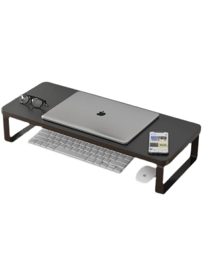 Desktop Computer Elevated Desk Storage Rack Monitor Screen Raised Base Dormitory Desk Storage Rack-Color:White Frame + White Standard Model [50*25*8] Rounded Corners  - Image 5