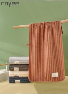 Royee 5PCS Adult Face Towels, Quick Drying Coral Fleece Towels, Soft Absorbent Square Towels 35 * 75cm  - Image 1