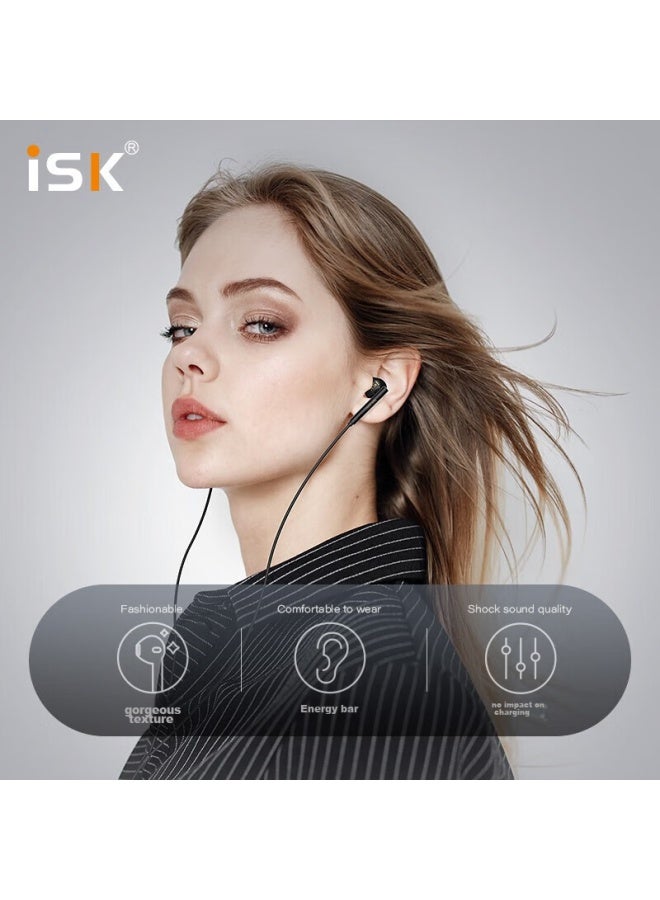 Isknx500 Long-line Monitoring Earphones, High-fidelity In-ear, For Mobile Phones And Computers, Karaoke, Streamers, Music Recording, Compatible With Android And Apple, Without Microphone, White - Image 4