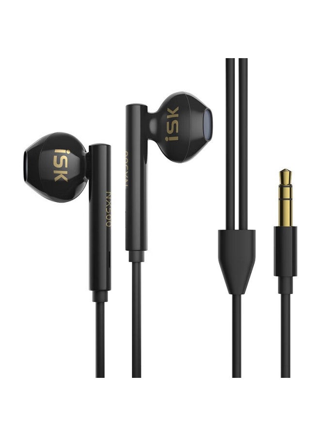 Isknx500 Long-line Monitoring Earphones, High-fidelity In-ear, For Mobile Phones And Computers, Karaoke, Streamers, Music Recording, Compatible With Android And Apple, Without Microphone, White - Image 3