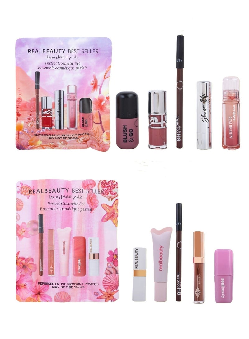 REAL BEAUTY Two sets of Real Beauty best-selling lip and cheek kits - Image 1