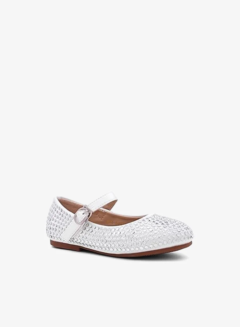 Cuple Girls Embellished Mary Jane Flats