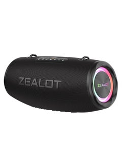 Zealot ZEALOT S87 Bluetooth Speaker, 80W Portable Speaker Loud with Deep Bass,IPX6 Waterproof Speaker with LED Light, PowerBank,Bluetooth 5.2, Outdoor Speaker,Large Bluetooth Speaker for Camping,Travel  - Image 1