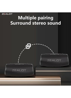 Zealot ZEALOT S87 Bluetooth Speaker, 80W Portable Speaker Loud with Deep Bass,IPX6 Waterproof Speaker with LED Light, PowerBank,Bluetooth 5.2, Outdoor Speaker,Large Bluetooth Speaker for Camping,Travel  - Image 3