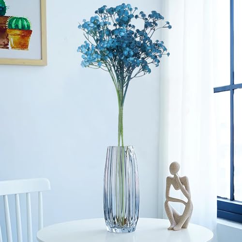 HOMEVERSE 05 Pcs Baby Breath | Gypsophila Artificial Fake Silk Plants | Wedding Party | Decoration Real Touch Flowers DIY Home Garden(Blue-05pcs) - Image 1
