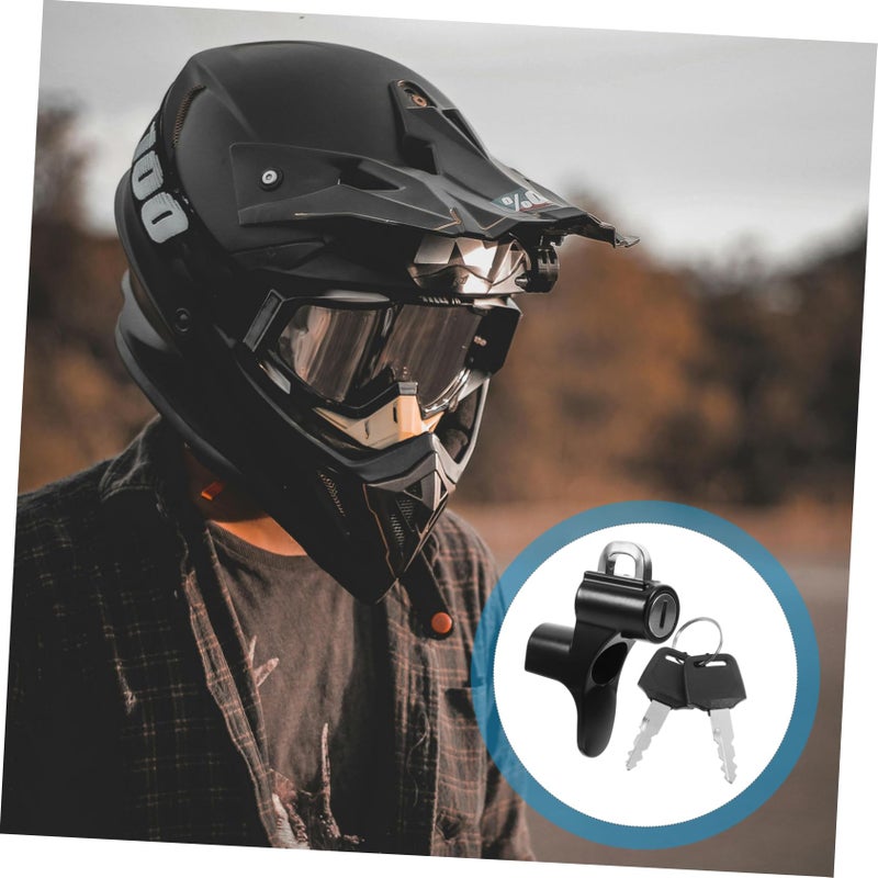 Compact Lightweight Helmet Lock for Scooters Motorcycles Easy Carry Security - Image 3