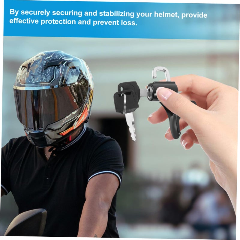 Compact Lightweight Helmet Lock for Scooters Motorcycles Easy Carry Security - Image 5