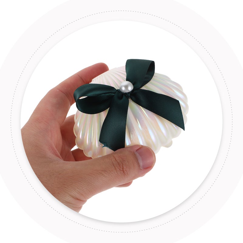 8pcs Sea Shell Boxes: Seashell Wedding Favor Boxes with Ribbon Decoration - Romantic Holders for Guests Bridal Shower Souvenirs Engagement - Image 2