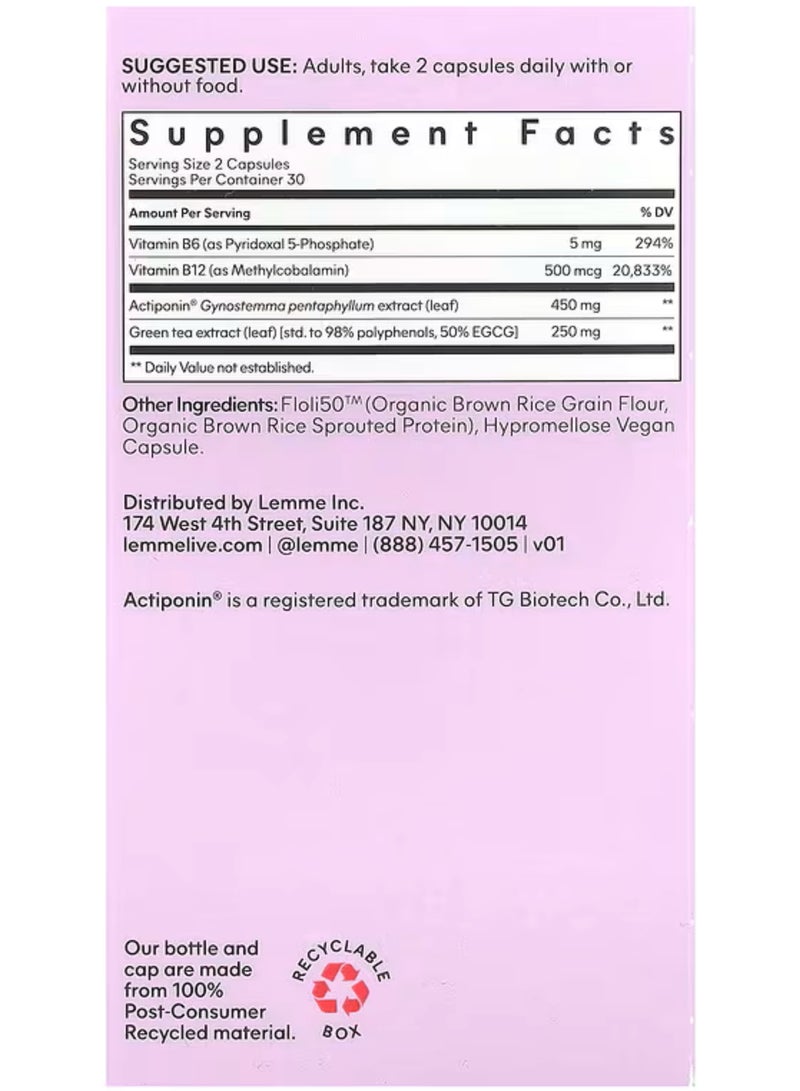 Lemme, Burn, Metabolism & AMPK Activator, 60 Vegan Capsules - Image 4