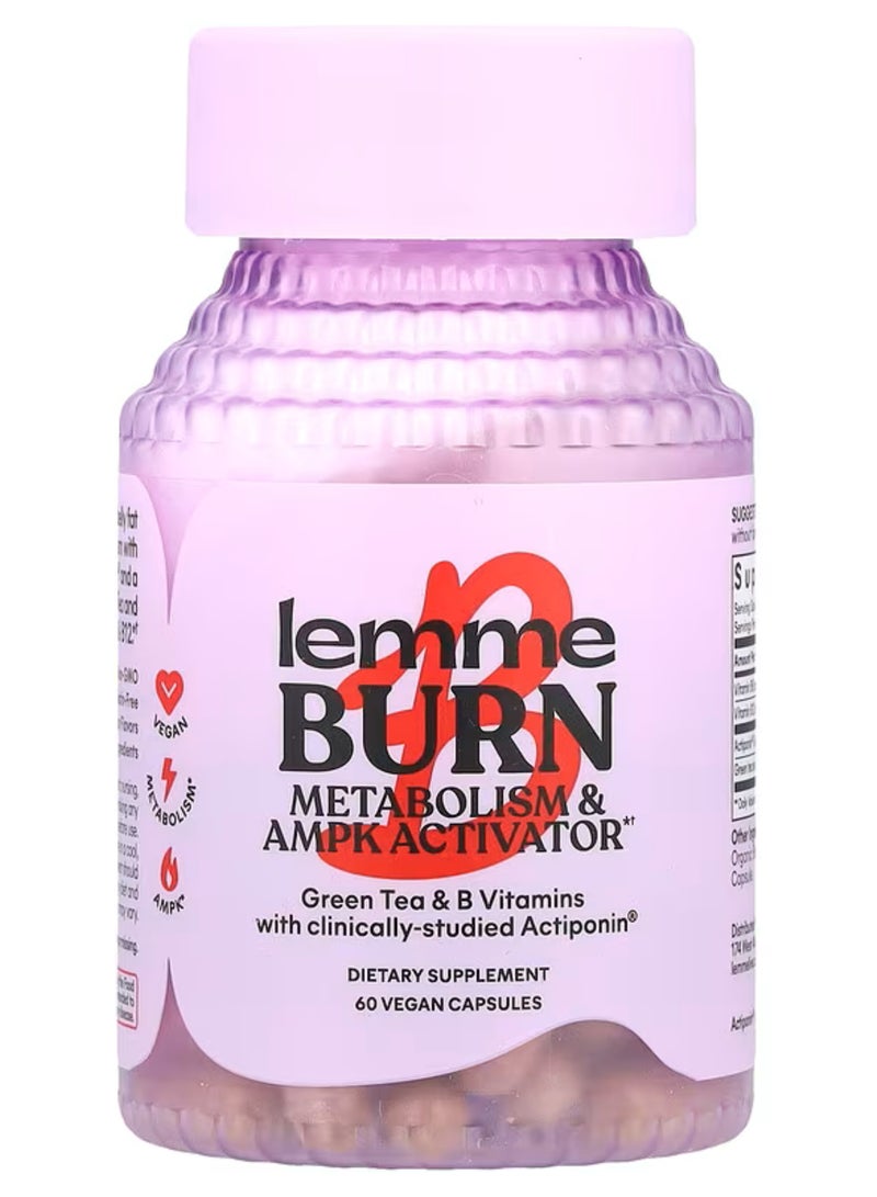 Lemme, Burn, Metabolism & AMPK Activator, 60 Vegan Capsules - Image 1