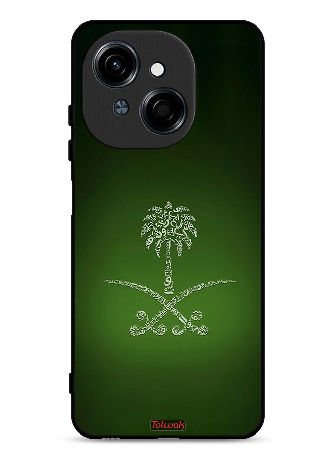 Tolwak Tecno Spark Go 1 4G Protective Case Cover Kingdom Of Saudi Arabia Sign Vintage - Image 1