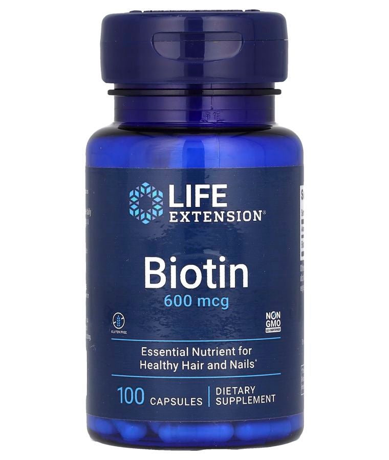 Biotin 600 mcg 100 Capsules