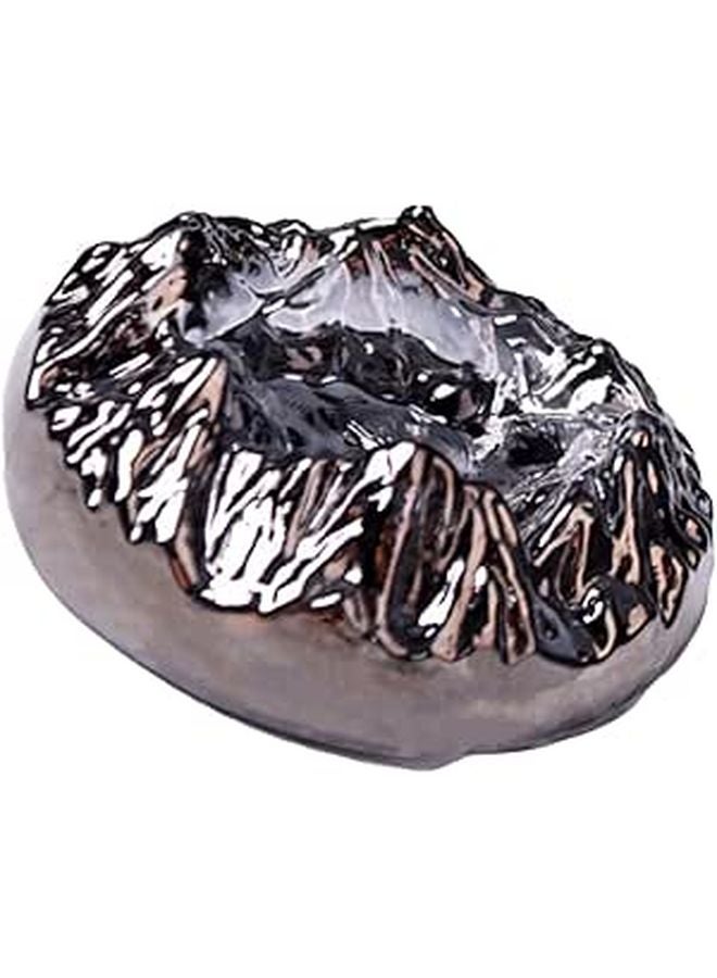 Grey Glass Ashtray Japanese Style Desktop Ornament for Home Office Table Decorative Cigarette Butt Container - Image 1