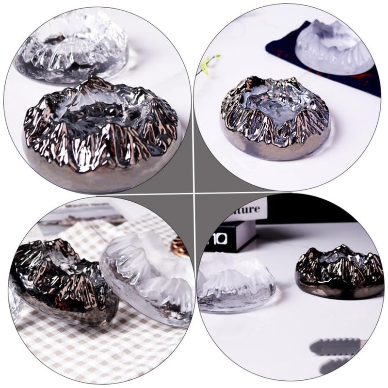 Grey Glass Ashtray Japanese Style Desktop Ornament for Home Office Table Decorative Cigarette Butt Container - Image 5