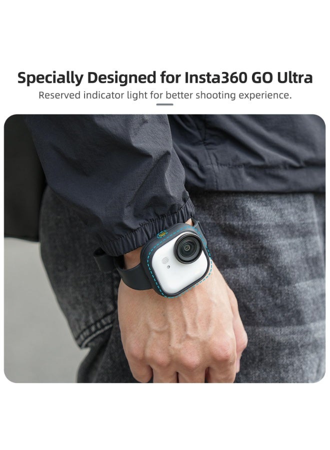 Silicone Wrist Strap Case for Insta360 GO Ultra Action Camera, Portable Adjustable Multi-Functional Wrist Strap Camera Accessory Shock Dust and Scratch Resistant - Image 2