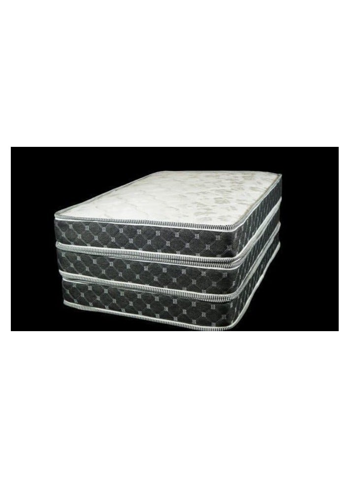 Comfy Portable White Folding Medicated 180 X 90 X 7Cm Knitted Cotton Mattress With Black Border - Image 4
