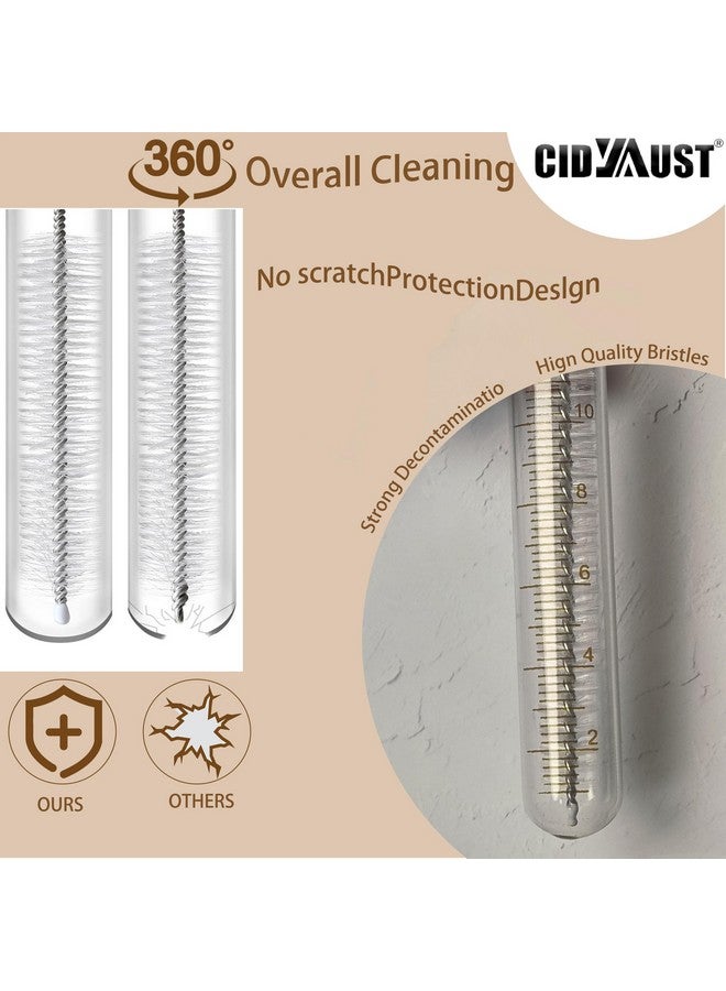 CIDYAUST ClDYAUST Straw Cleaner Brush for Stanley Cup, Straw Cleaning Brush by 304 Stainless Steel and Nylon Bristles, Straw Brush for Baby Bottles, Glass/Silicone Straws or Hummingbird Feeders. - Image 3