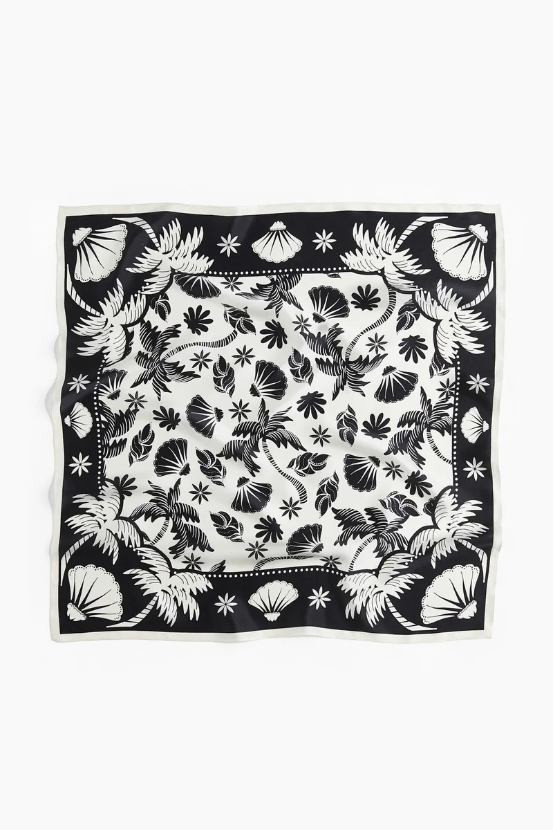 H&M Printed silk scarf