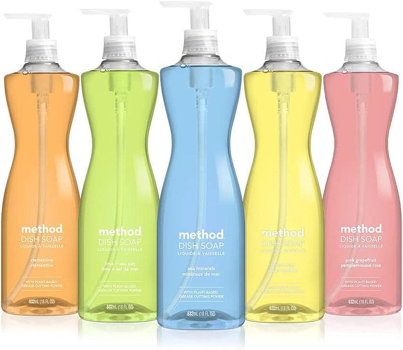 Method Dish Soap, Lime + Sea Salt, Tough on Grease, 18 Fl Oz (Pack of 1) - Image 5