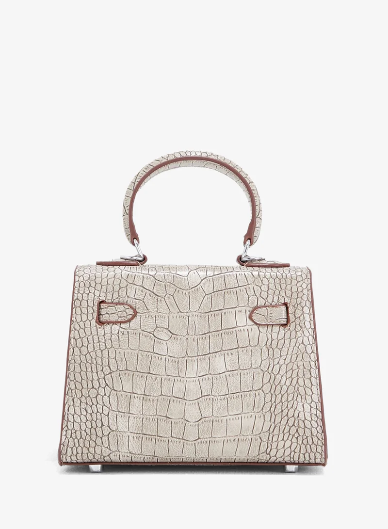 Ella Grey Mini Mock Croc Satchel for Women | Best Price UAE