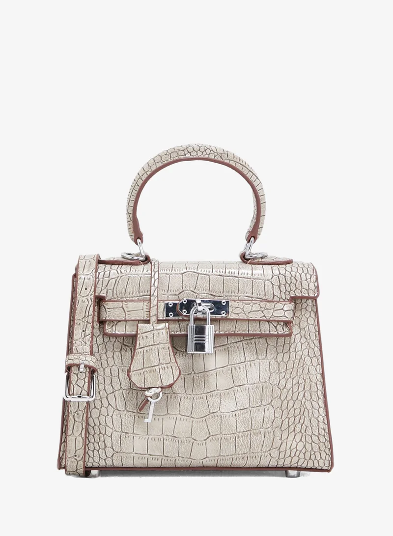 Ella Grey Mini Mock Croc Satchel for Women | Best Price UAE