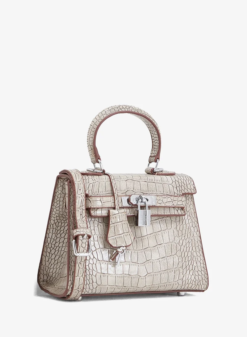 Mini Mock Croc Satchel