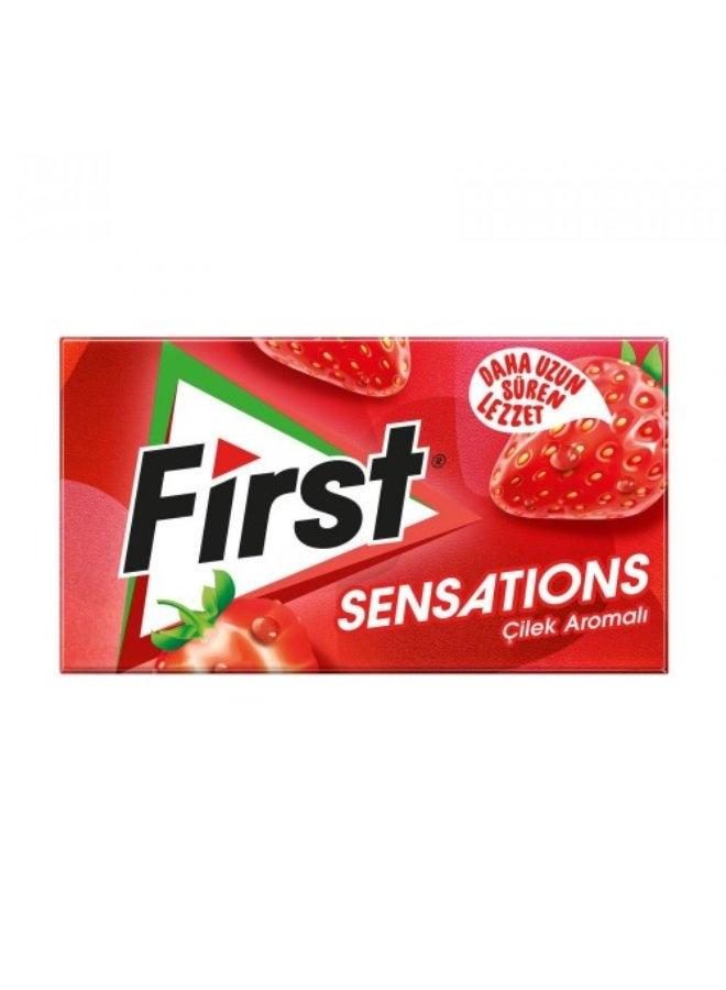 فيرست علكة فيرست بدون سكر بنكهة الفراولة (عبوة من 3) – 27 جم لكل واحدة